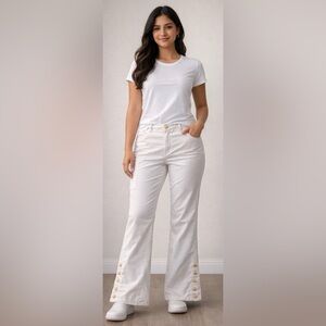 Jaanuu White Scrub Pants